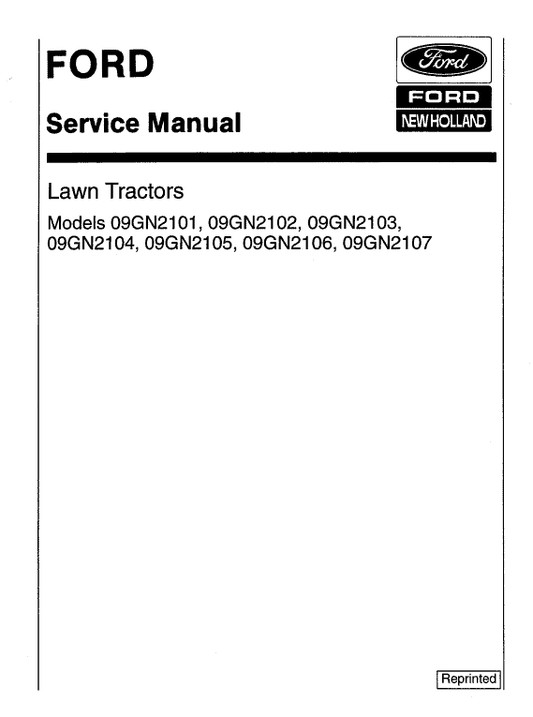 Ford LT8, LT11 Mower Tractor Service Manual Workshop Guide