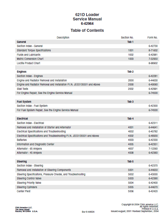Case 621D Loader Service Manual Workshop Guide