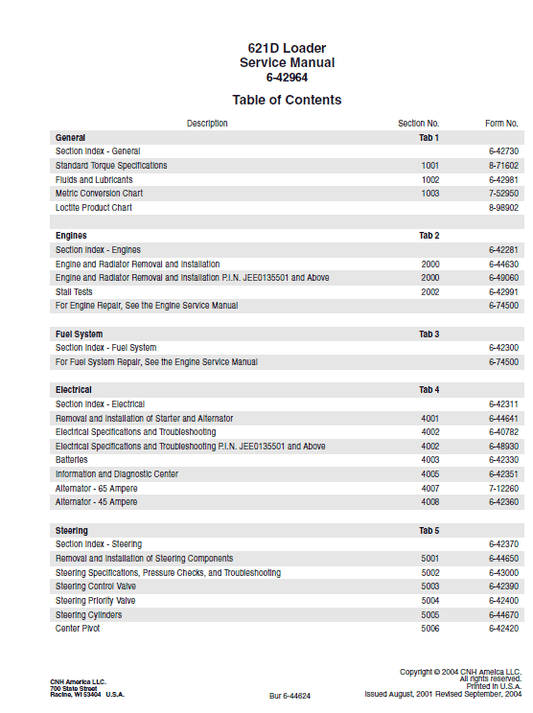 Case 621D Loader Service Manual Workshop Guide