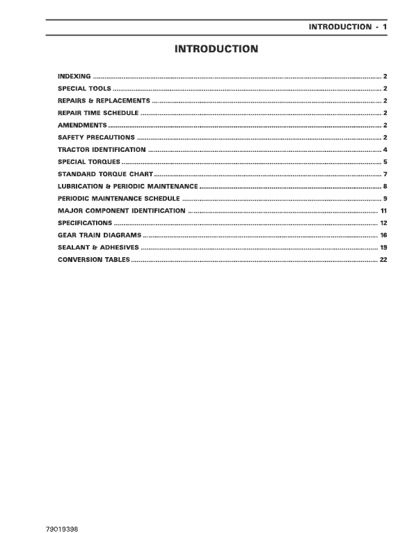 Massey Ferguson 1240, 1250, 1260 Tractor Service Manual Workshop Guide
