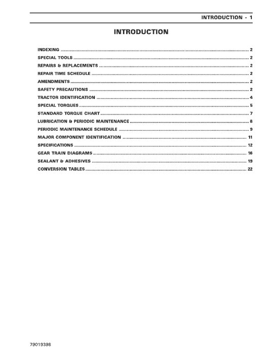 Massey Ferguson 1240, 1250, 1260 Tractor Service Manual Workshop Guide