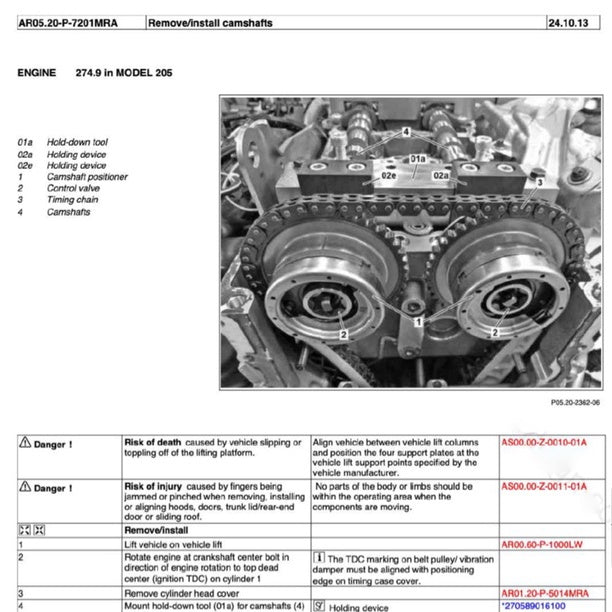 MERCEDES BENZ C-CLASS W205 M274 2015-2021 Full Manual Set – Repair & Maintenance Manual