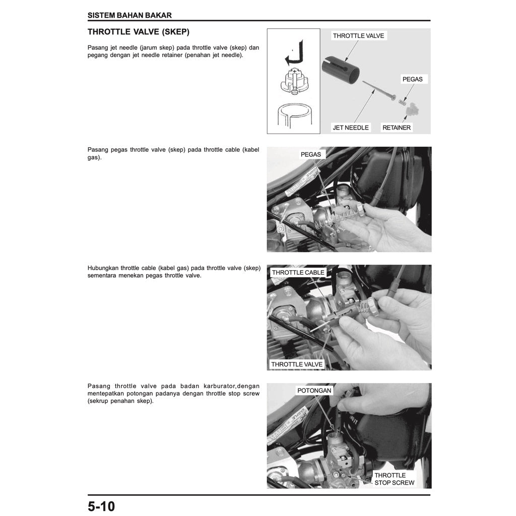 HONDA WAVE 125 2002+ Full Manual Set – Repair & Maintenance Manual / BUKU PEDOMAN REPARASI