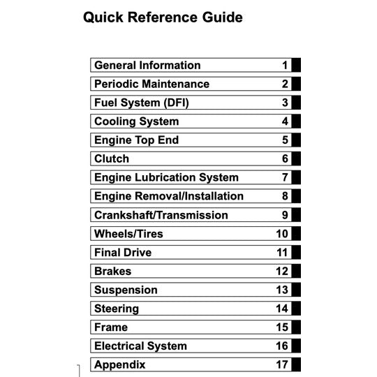 KAWASAKI Z1000 2010-2013 Full Manual Set – Repair & Maintenance Manual and User Handbook