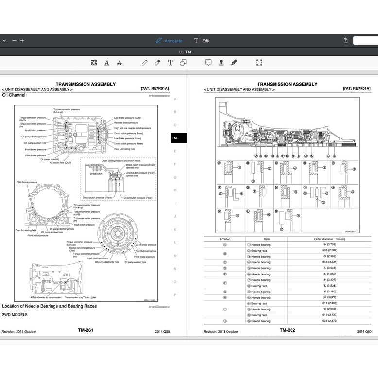 INFINITI Q50 2014-2022 Full Manual Set – Repair & Maintenance Manual