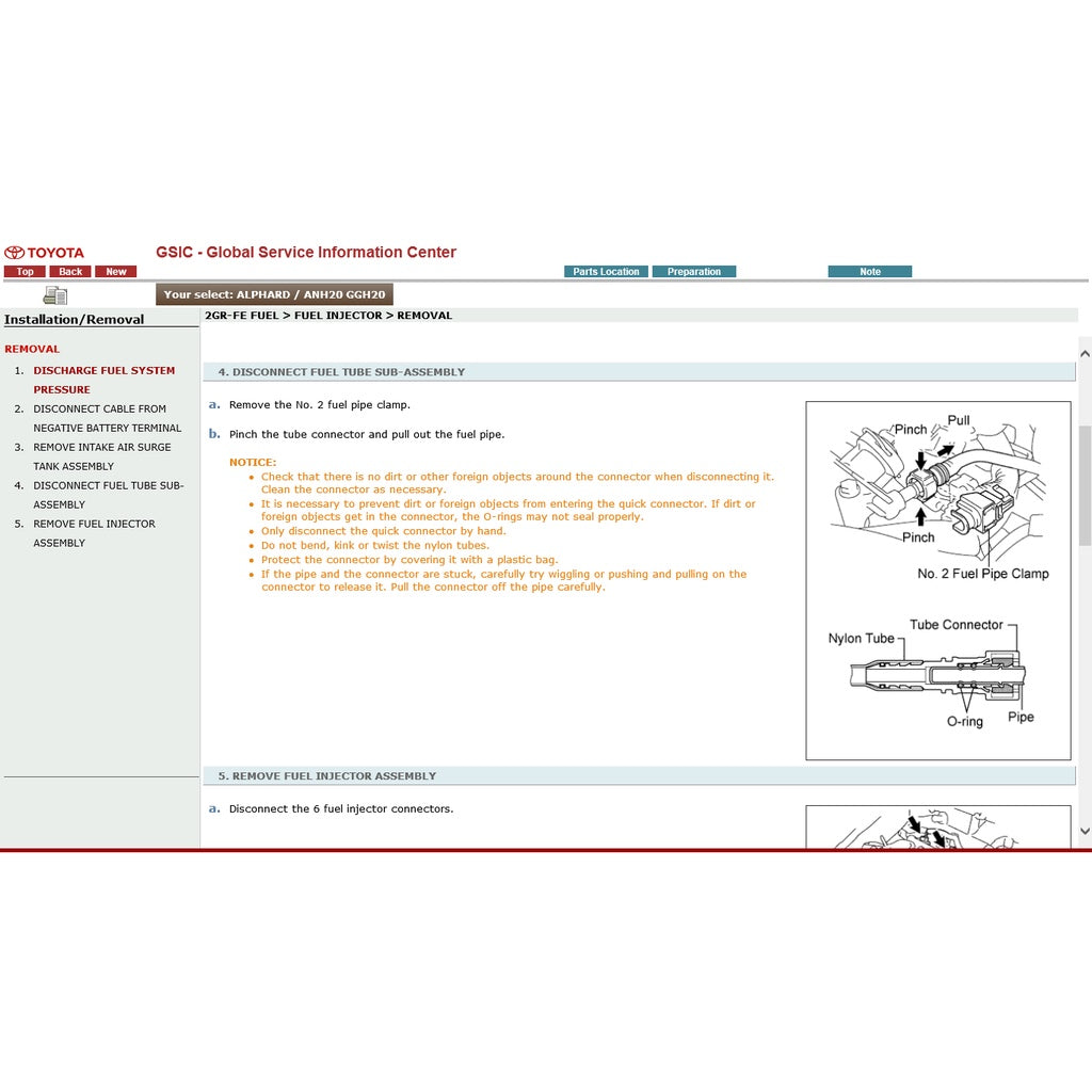 TOYOTA ALPHARD / VELLFIRE ANH20/GGH20 2008-2015 Full Manual Set – Repair & Maintenance Manual