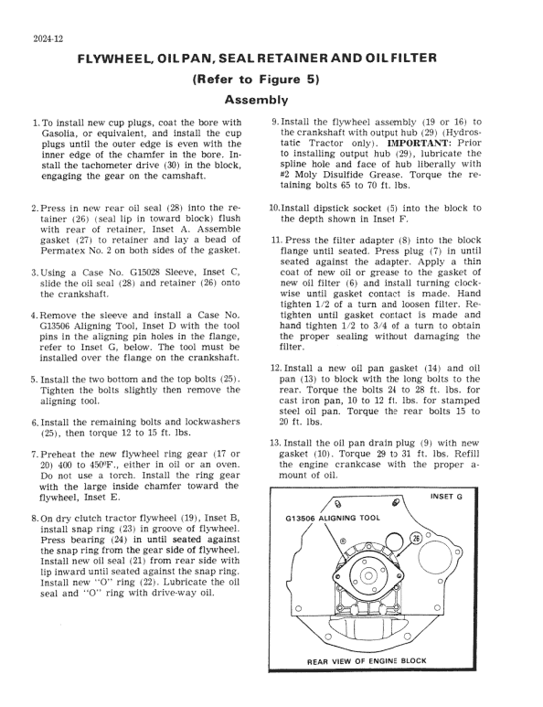 Case 500, W5, W5A Loader Service Manual Workshop Guide