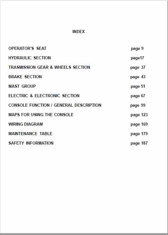 BT CBE 1.8F, CBE 1.8FL, CBE 2.0F E Series Forklift Service Manual
