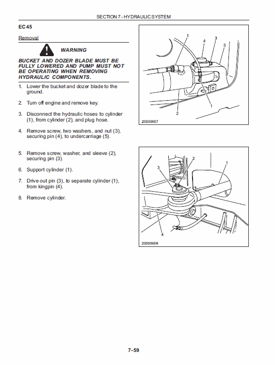 New Holland EC15, EC25, EC35, EC45 Mini Excavator Service Manual Workshop Guide