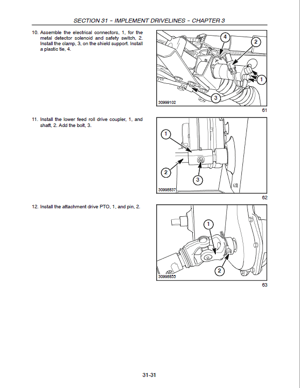 New Holland FP230, FP240 Forage Harvesters Service Manual Workshop Guide