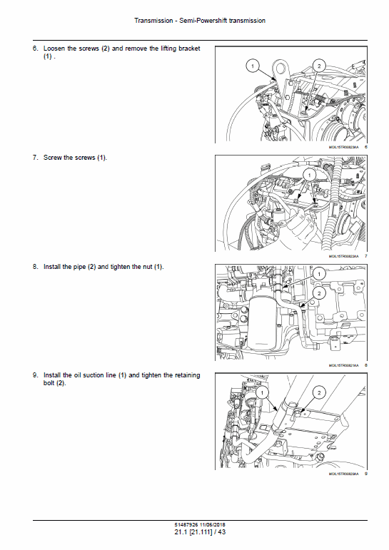 New Holland T5.100, T5.110, T5.120 Electro Command Tractor Service Manual Workshop Guide
