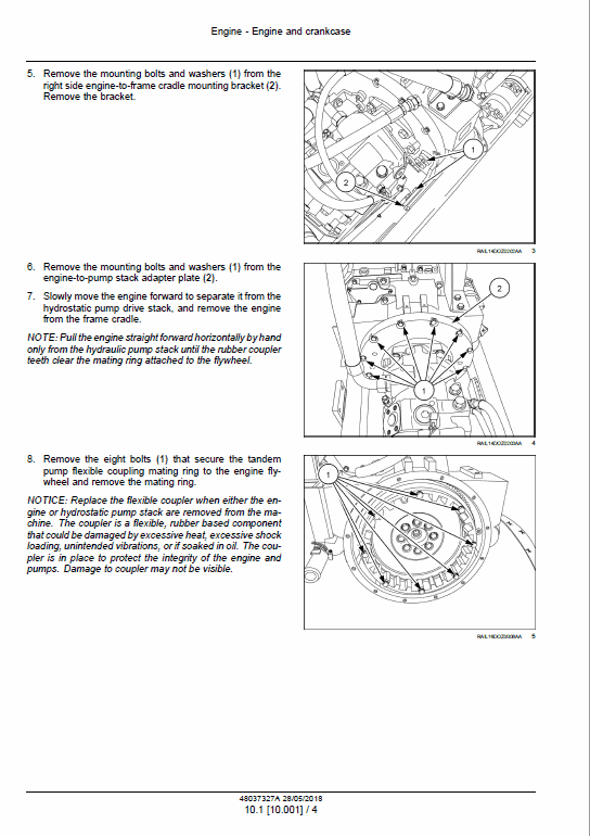 New Holland D180C Crawler Dozer Service Manual Workshop Guide