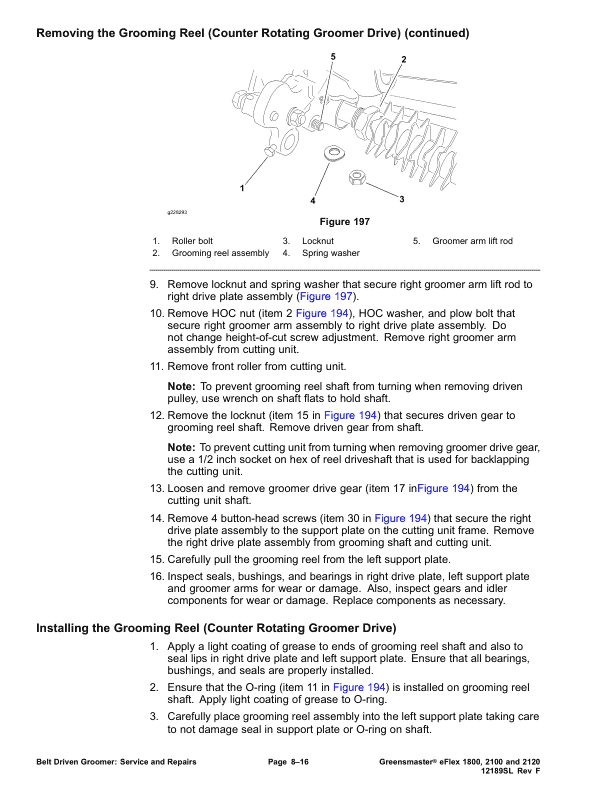 Toro Greensmaster eFlex 1800, 2100, 2120 (Model 04042, 04043, 04046) Service Repair Manual Workshop Guide