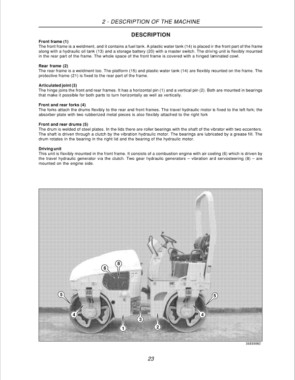 Case DV201, DV202, DV204 Vibratory Rollers Service Manual Workshop Guide