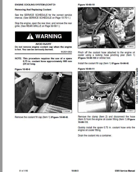 Bobcat S595 Skid-Steer Loader Service Repair Manual