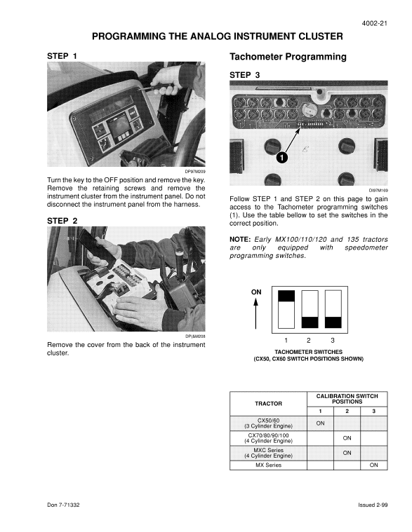 Case C50X, C60X, C70X, C80X, C90X, C100X Tractors Service manual Workshop Guide