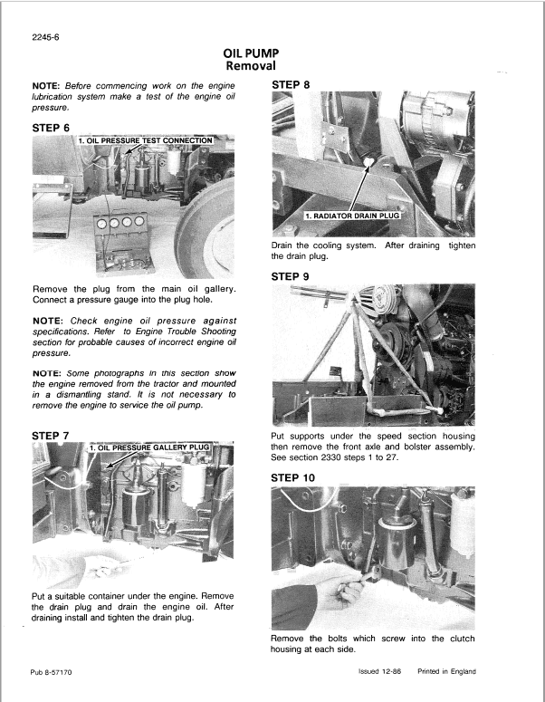 Case 380B Tractor Service Manual Workshop Guide