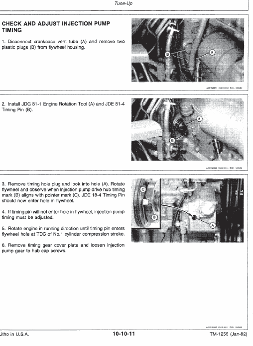 John Deere 8450, 8650 Tractor Repair Technical Manual Workshop Guide