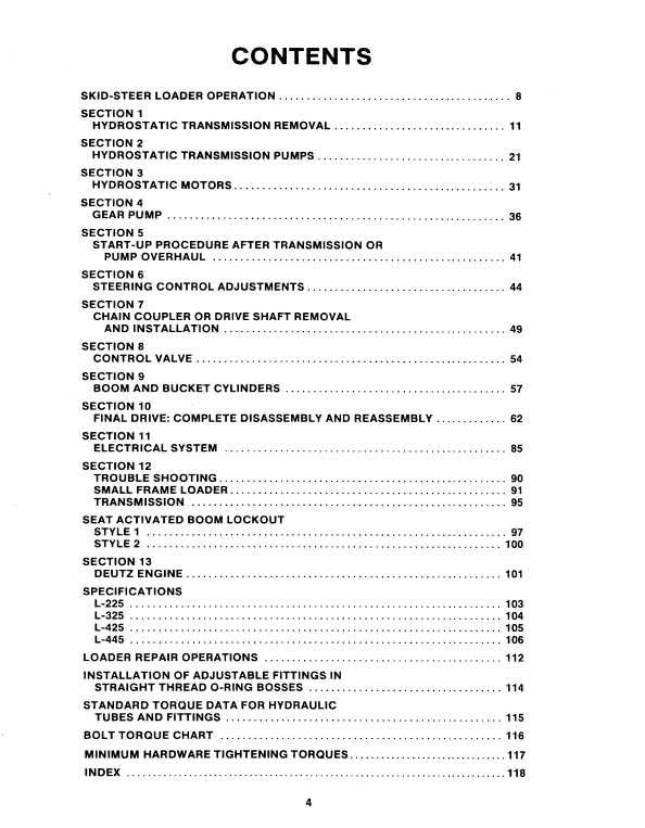 New Holland L225, L325, L425, L445 SkidSteer Service Manual Workshop Guide