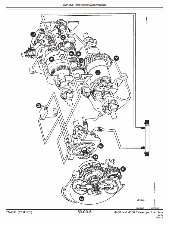 John Deere 4400 and 4500 Telescopic Handlers Technical Manual Workshop Guide