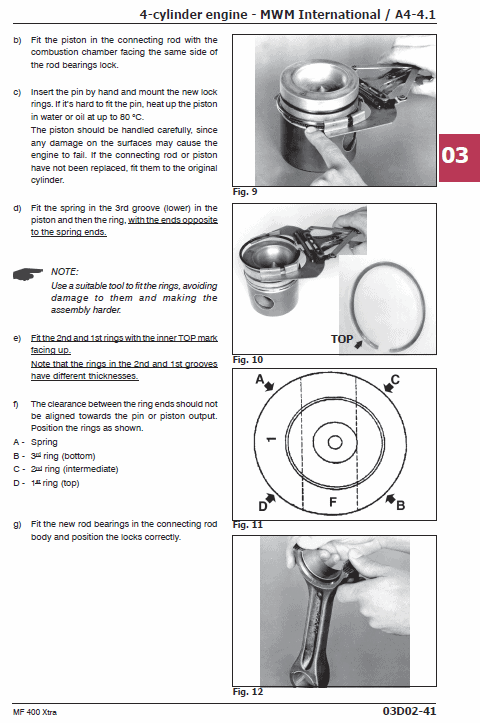 Massey Ferguson 425X, 435X, 440X, 445X, 455X Tractor Service Manual Workshop Guide