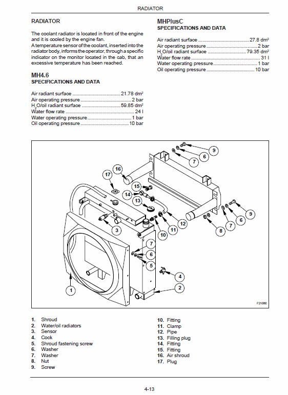 New Holland MH4.6, MHPlusC Excavator Service Manual Workshop Guide