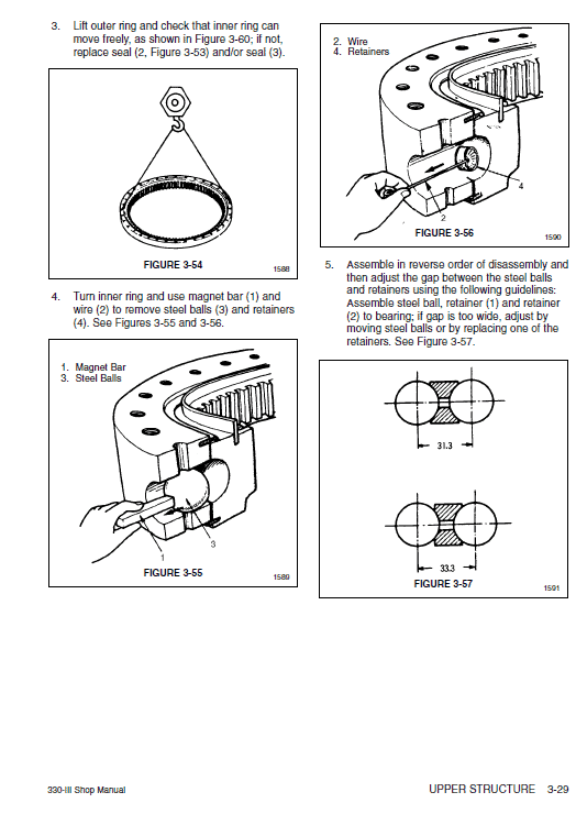 Daewoo Solar S330LC-3 Excavator Service Manual Workshop Guide