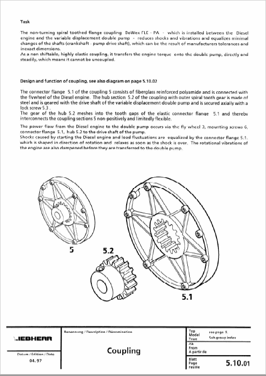 Liebherr A308, A310, A312, A316, R308, R310, R312 Excavator Service Manual