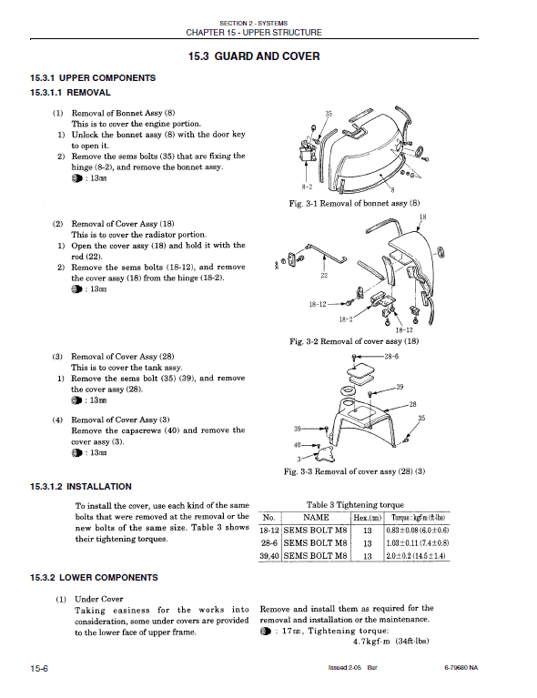 New Holland EH15 Excavator Service Manual Workshop Guide