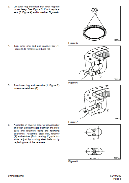Daewoo Solar S330LC-V Excavator Service Manual Workshop Guide