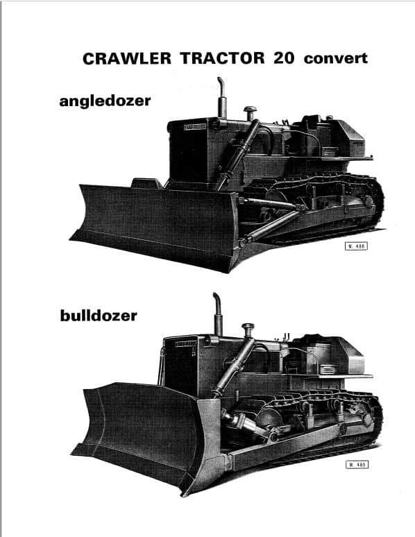 Fiatallis 20 Convert Crawler Tractor Repair Service Manual