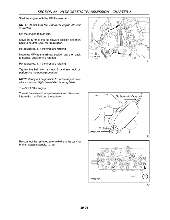 New Holland H8060, H8080 Self-Propelled Windrowers Service Manual Workshop Guide