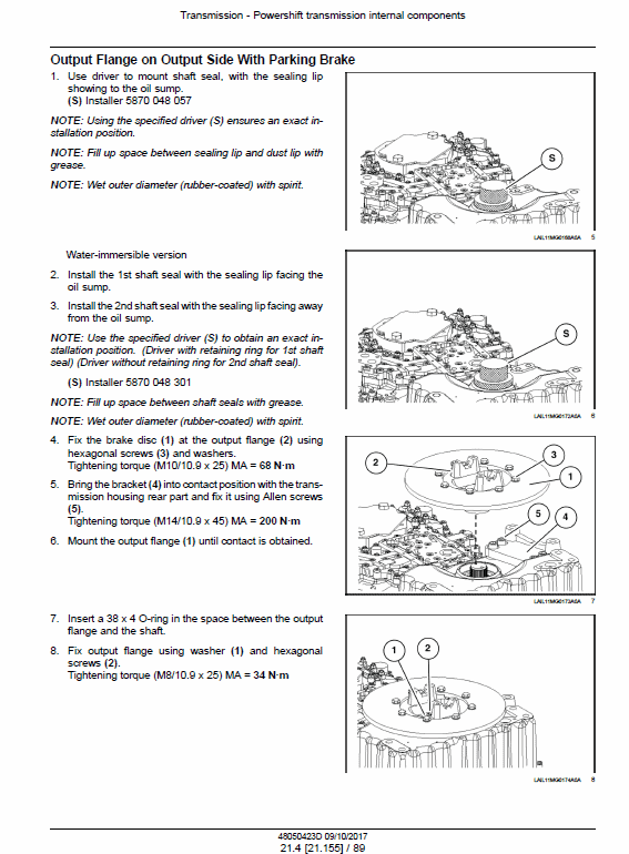 New Holland RG140.B VHP, RG170.B VHP, RG200.B VHP Motor Graders Manual Workshop Guide