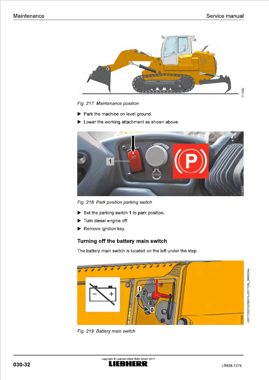 Liebherr LR 636 Crawler Dozer Repair Service Manual