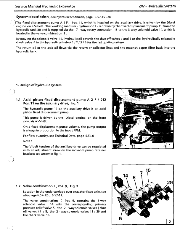 Liebherr A900 ZW and A900 Litronic Excavator Service Manual
