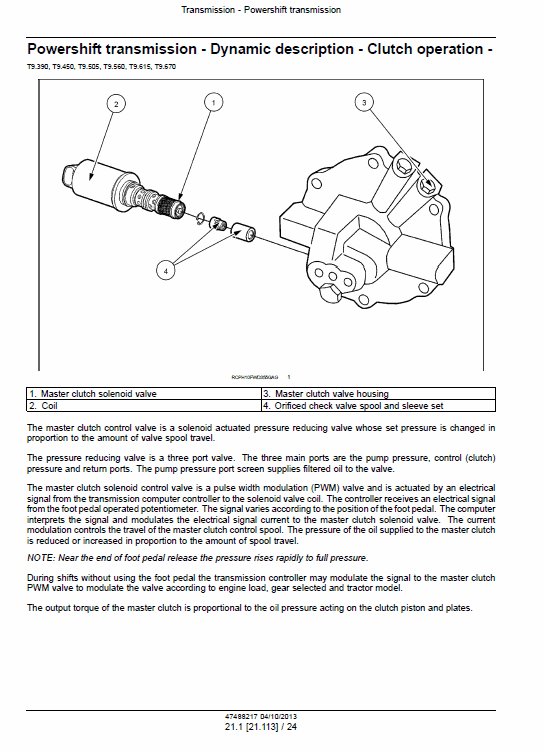 New Holland T9.560, T9.615, T9.670 Tier 4 Tractor Service Manual Workshop Guide
