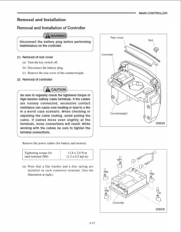 CAT EP10KRT, EP12KRT, EP15KRT Forklift Lift Truck Service Manual