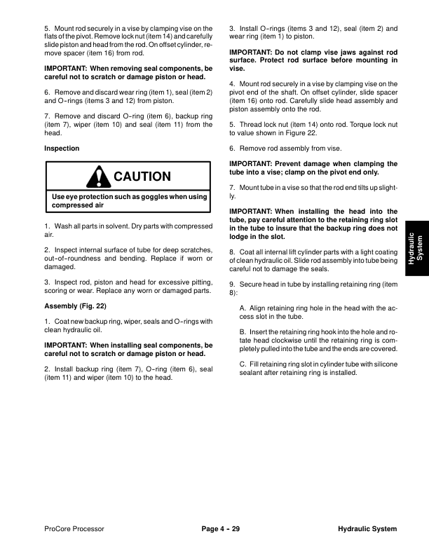 Toro Pro Core Processor Service Repair Manual Workshop Guide