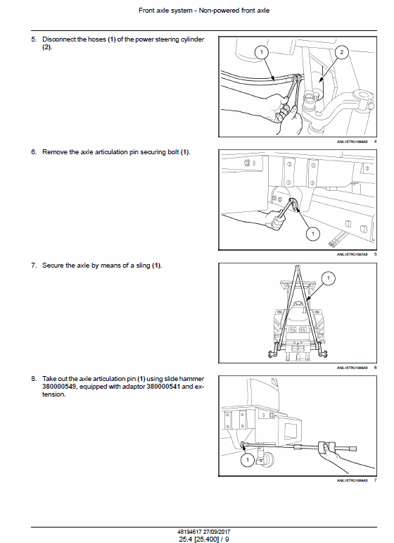 New Holland TD5.85, TD5.95, TD5.105, TD5.115 Tractor Service Manual Workshop Guide