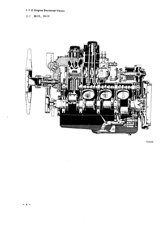 Mitsubishi 8DC8, 8DC9, 8DC9-T Engine Workshop Service Manual Workshop Guide