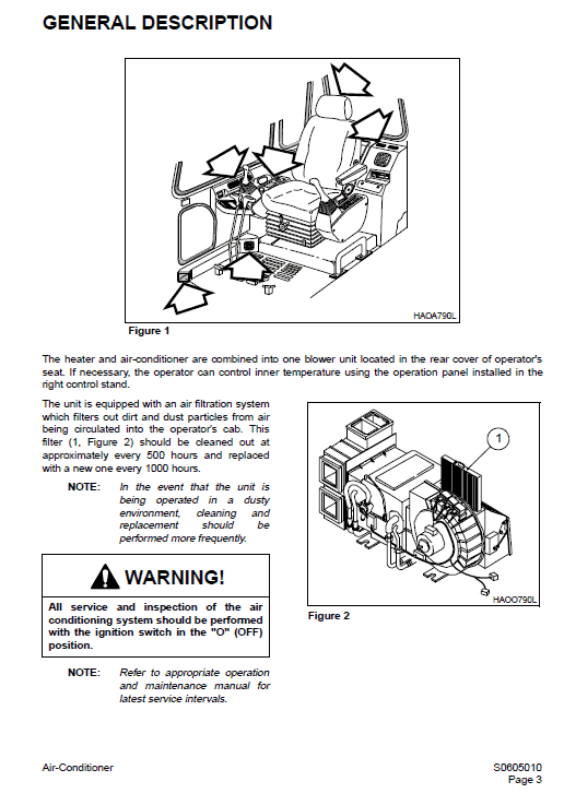 Daewoo Solar S130LC-V Excavator Service Manual Workshop Guide