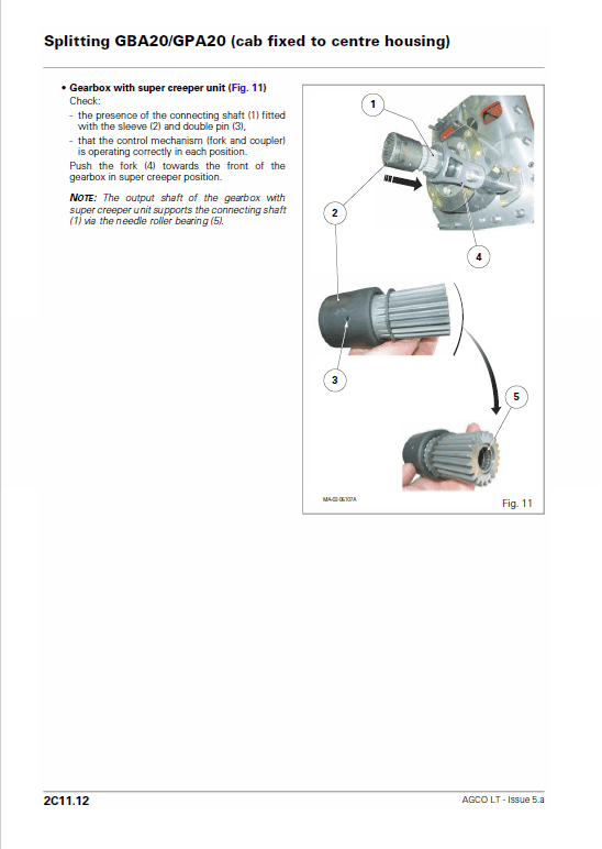 AGCO LT75, LT85, LT90, LT95 Tractor Workshop Repair Manual Workshop Guide