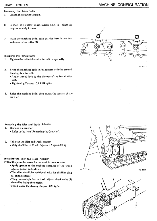 Takeuchi TB015 Compact Excavator Service Manual Workshop Guide