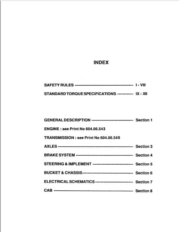 Fiatallis FR220 Wheel Loader Repair Service Manual