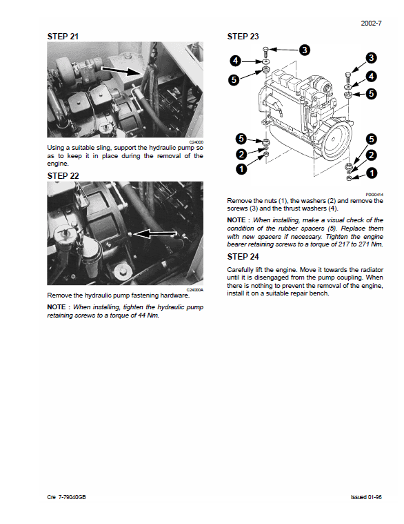 Case 1188 Excavator Service Manual Workshop Guide