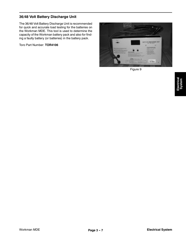 Toro Workman MDE Electric Vehicle Service Repair Manual Workshop Guide