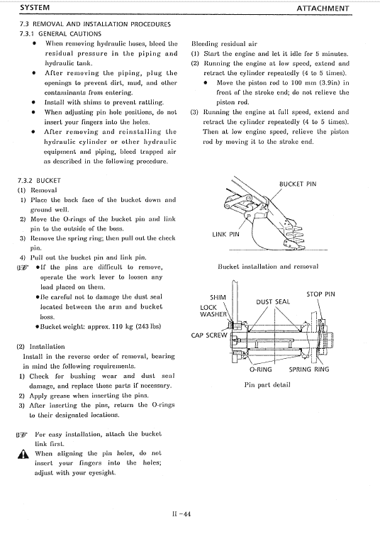 Kobelco SK045, SK045-2, SK050 Excavator Repair Service Manual Workshop Guide