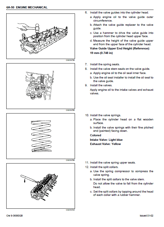Isuzu 6HK1 Engines Service Manual Workshop Guide