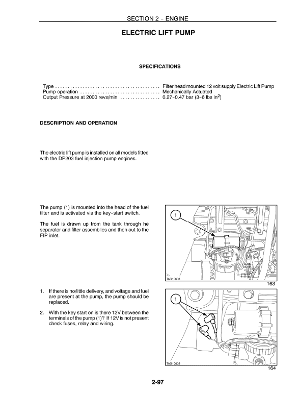 New Holland TS90, TS100, TS110 Tractor Service Manual Workshop Guide