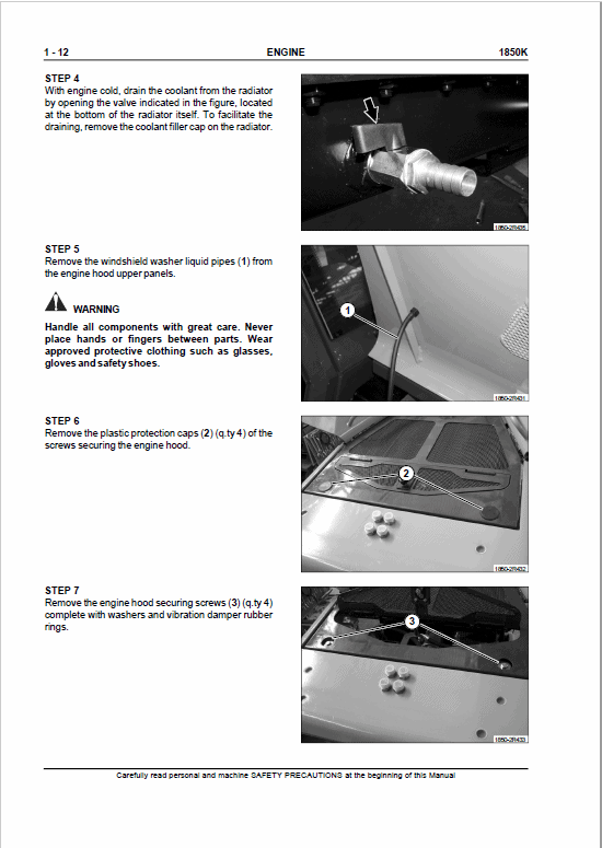 Case 1850K Crawler Dozer Service Manual Workshop Guide